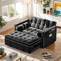 Pipishell 3 in 1 Convertible Sleeper Sofa Bed Pull Out Couch for Living Room USB Ports Side Pockets