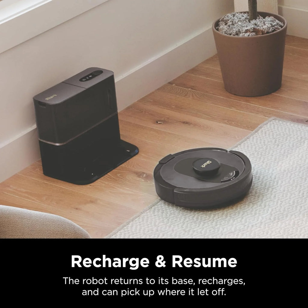 Robotic vacuum cleaner Voice Control Robot Vacuum with Matrix Clean Navigation, Home Mapping, 60-Day Capacity, XL Self-Empty Base for Homes with Pets, Carpet & Hard Floors