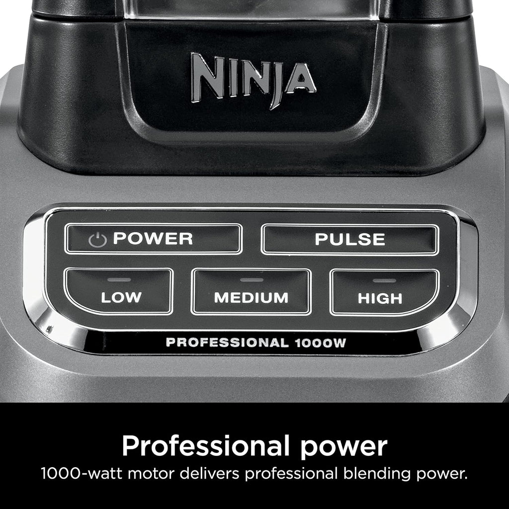 Ninja BL660 Professional Compact Smoothie and Food Processor Blender 1100W 3 Functions