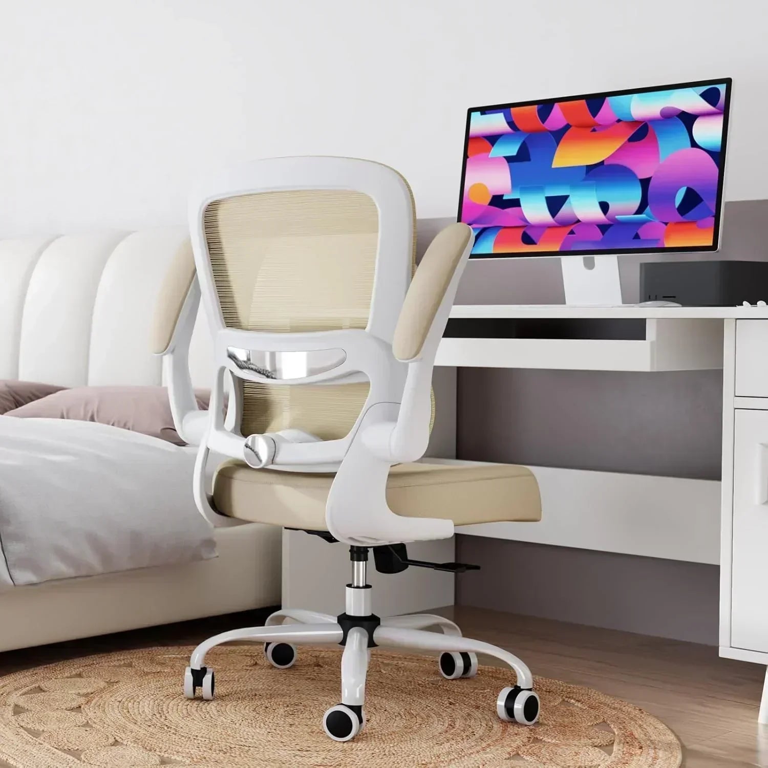 TRALT Office Chair Ergonomic Desk Chair 330 lbs Home Mesh Gaming Chair with Wheels